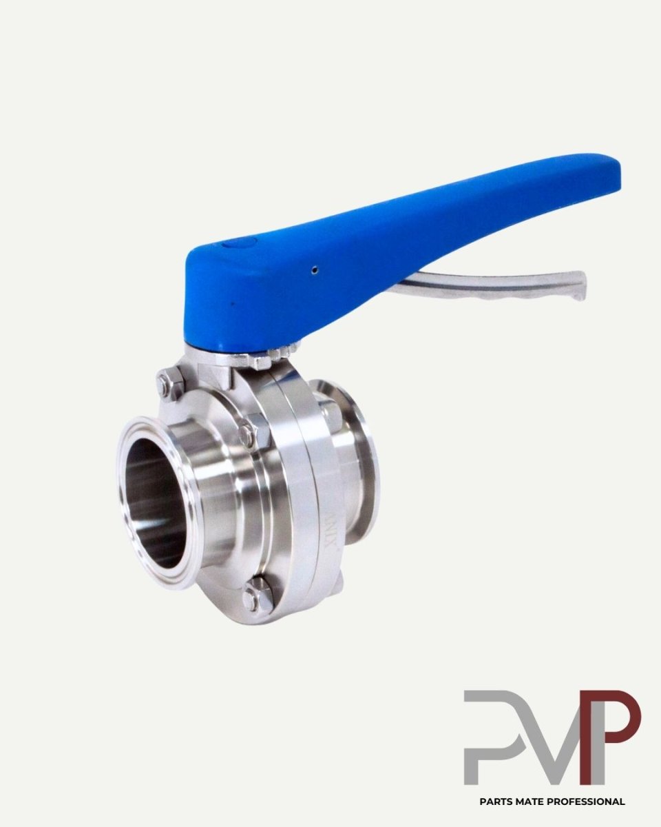 บัตเตอร์ฟลายวาล์วฟู้ดเกรดปลายเฟอรูล (SANITARY BUTTERFLY VALVE CLAMP)