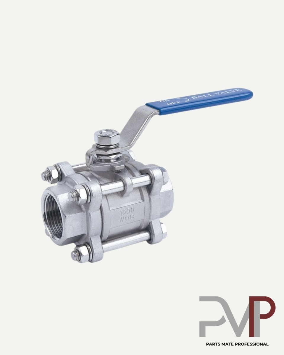 บอลวาล์วเกลียว 3 ชิ้น สแตนเลส